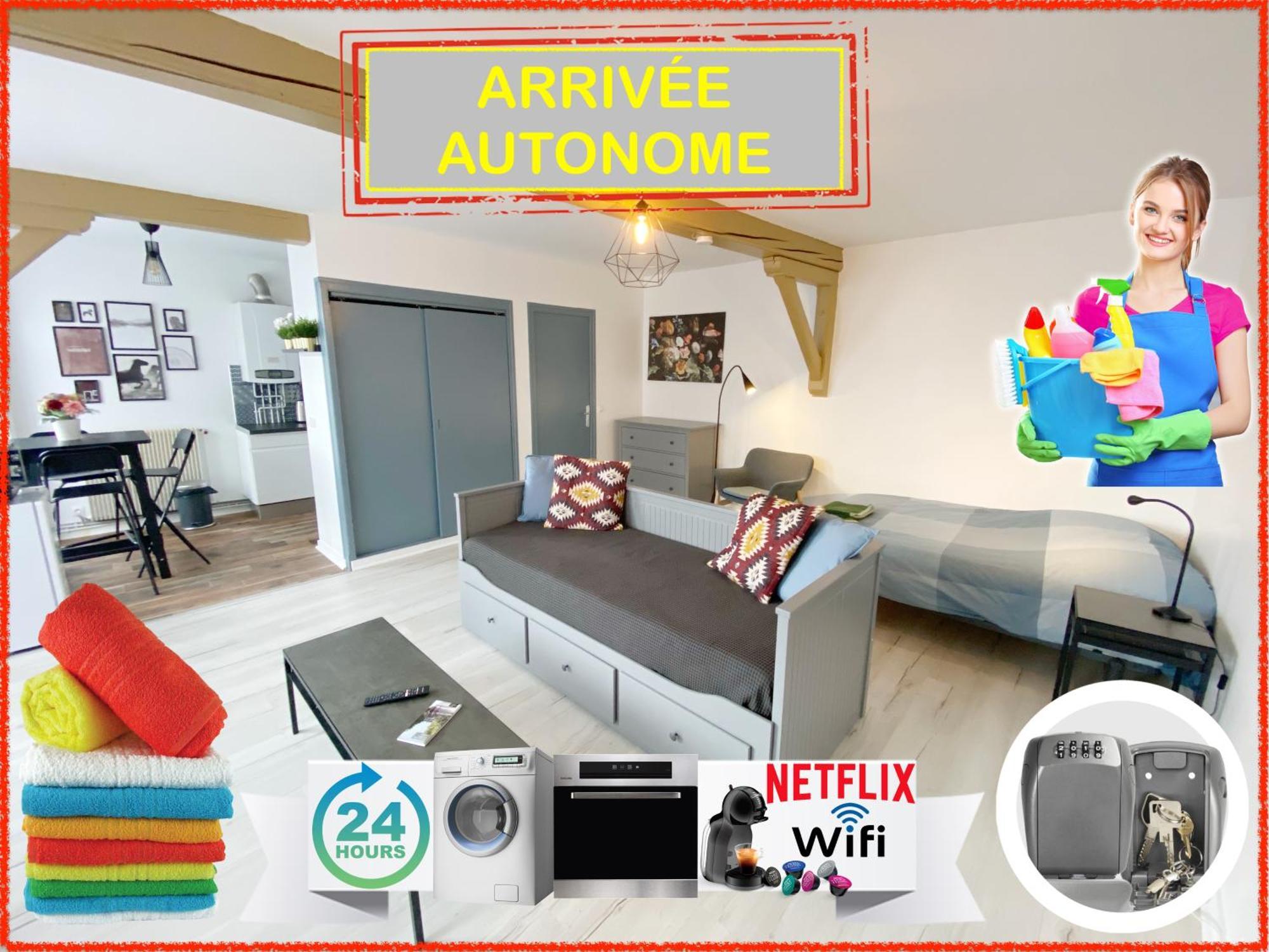 015 Chic & Cosy Studio 41M2 Hypercentre Wifi Smart Tv Netflix Saint-Etienne  Extérieur photo